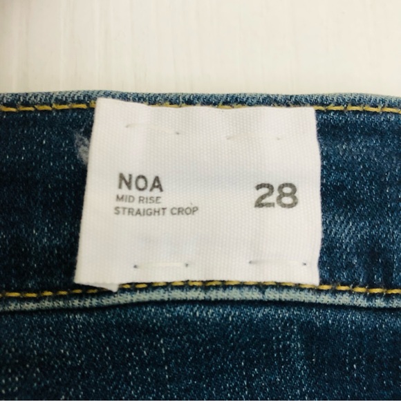 HUDSON JEANS NOA EFFRIE MID-RISE STRAIGHT CROP JEAN 28 - Picture 11 of 17